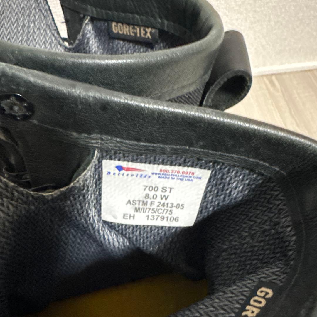 BELLVILLE GORE-TEX ミリタリーブーツ 8.0 W 自衛隊　米軍