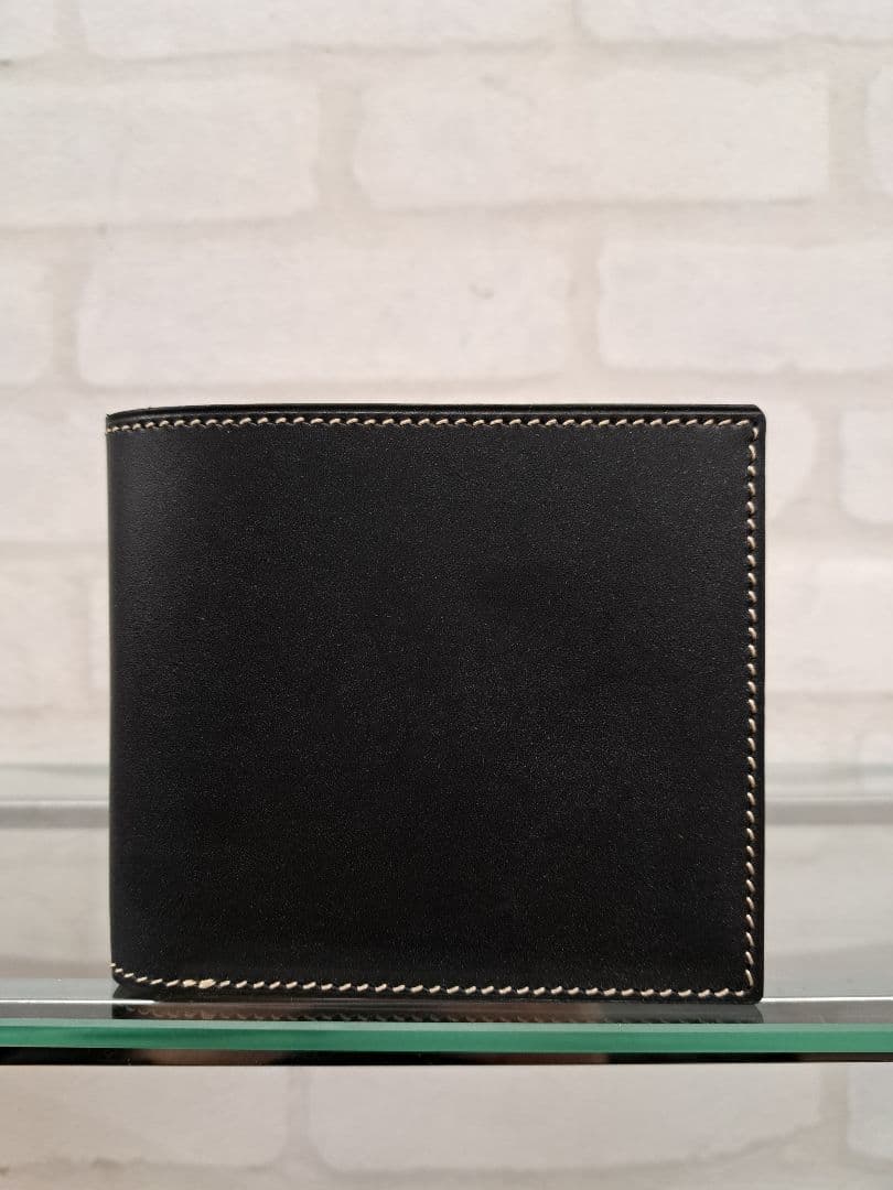 り　万双 ブライドル レザー 二つ折り財布