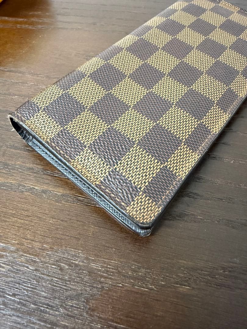 とし【箱・保存袋付】LOUIS VUITTON ダミエ 二つ折り財布
