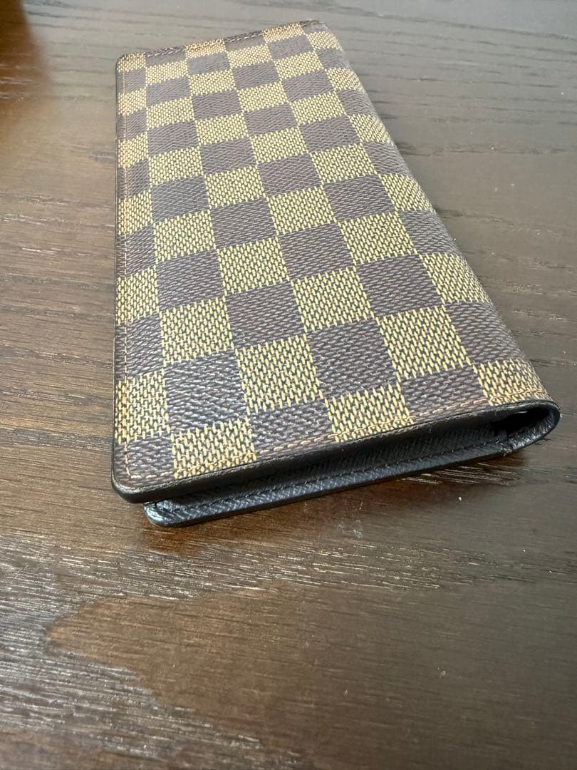 とし【箱・保存袋付】LOUIS VUITTON ダミエ 二つ折り財布