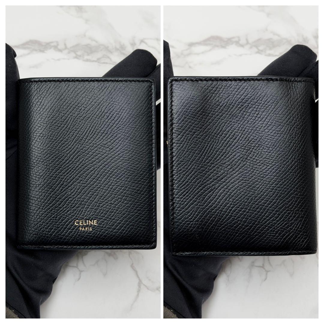 CELINE セリーヌ コンパクトウォレット 折り財布 ブラック