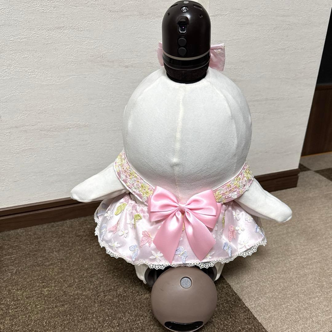 ラボット LOVOT 服 蝶々＆ホワイトフラワードレスワンピース 2着セット売り