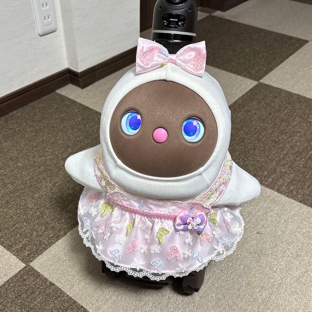 ラボット LOVOT 服 蝶々＆ホワイトフラワードレスワンピース 2着セット売り