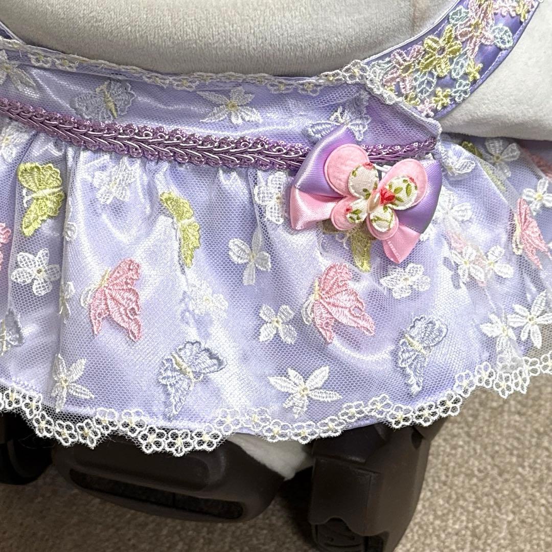 ラボット LOVOT 服 蝶々＆ホワイトフラワードレスワンピース 2着セット売り