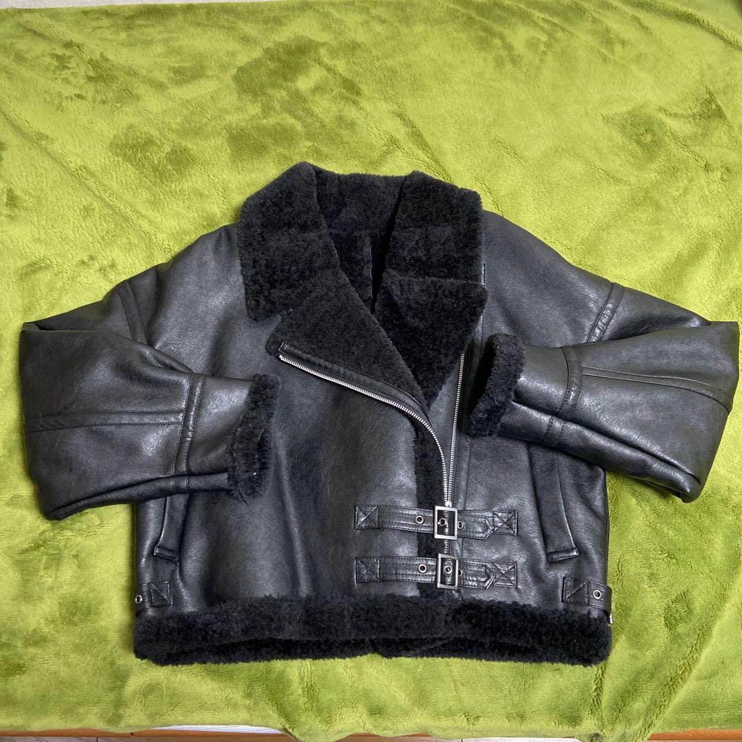 MURUA　ボアジャケット　ブラック