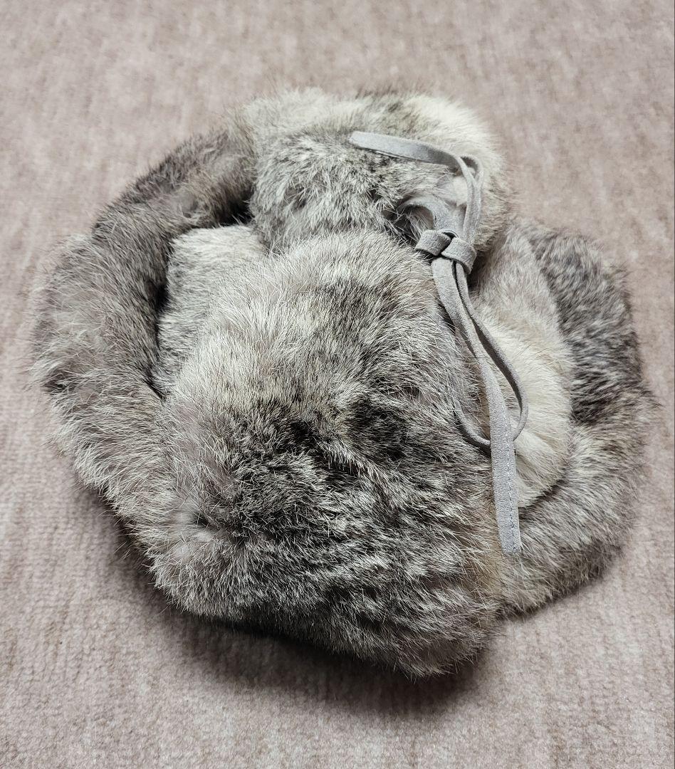 値下　希少全面リアルラビットファー　アビエーターキャップrodeo crowns