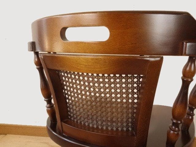 飛騨産業　キツツキ　穂高　アームチェアー②　イス　 木製　再塗装済ＵＳＥＤ