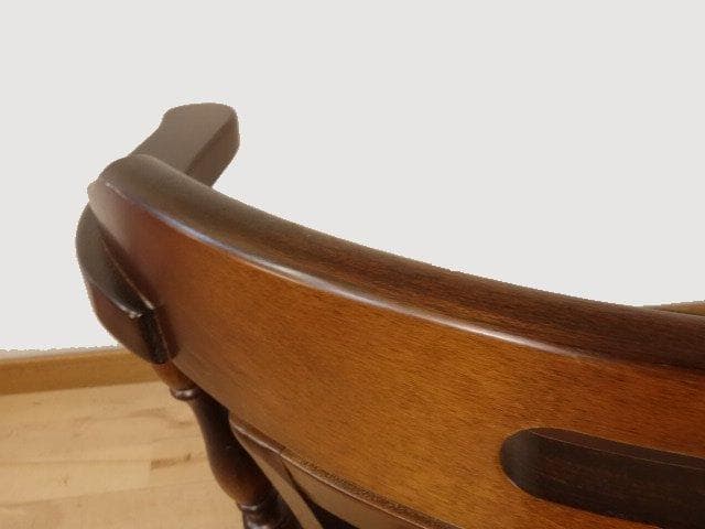 飛騨産業　キツツキ　穂高　アームチェアー②　イス　 木製　再塗装済ＵＳＥＤ