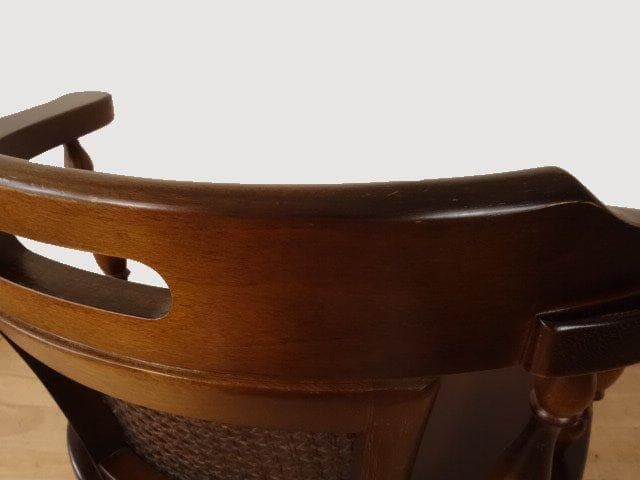 飛騨産業　キツツキ　穂高　アームチェアー②　イス　 木製　再塗装済ＵＳＥＤ