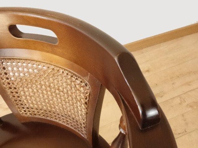 飛騨産業　キツツキ　穂高　アームチェアー②　イス　 木製　再塗装済ＵＳＥＤ