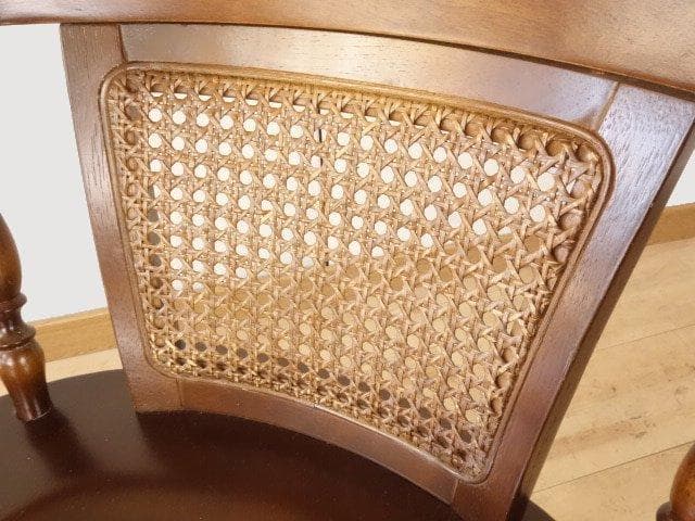 飛騨産業　キツツキ　穂高　アームチェアー②　イス　 木製　再塗装済ＵＳＥＤ