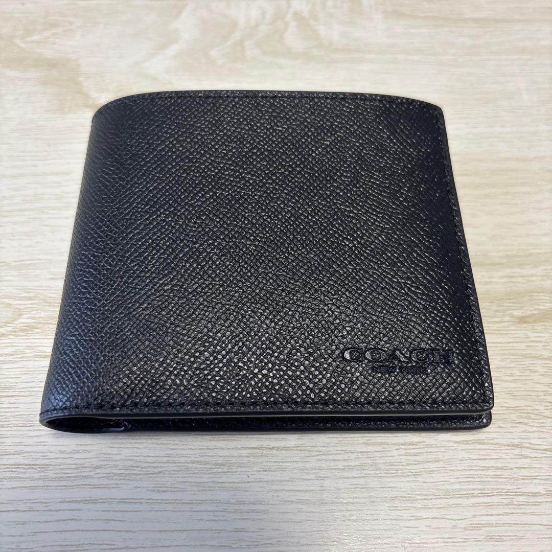 COACH 二つ折り財布 ブラック