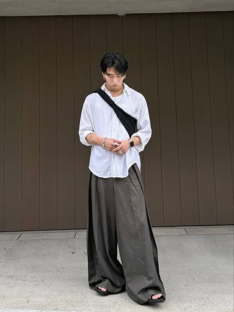 トップス sublations REGULAR FIT TAB COLLAR SHIRT