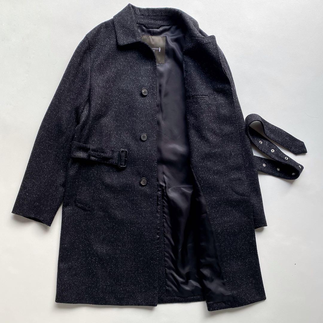 【伊高級生地/名作】マッキントッシュ DUNKELD ベルテッドコート 38