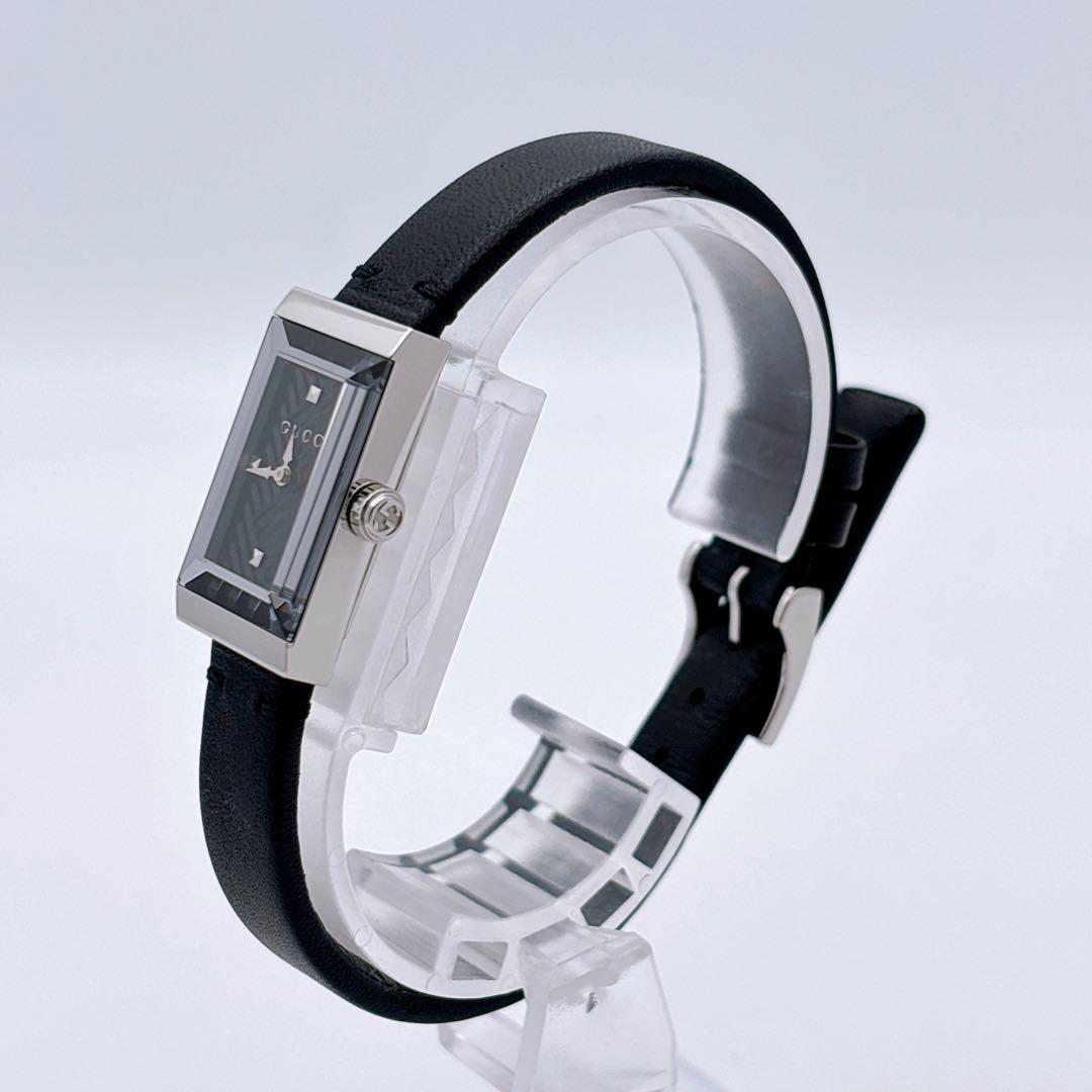 【美品・電池新品・付属品】GUCCI 147.5 カットガラス 純正ベルト腕時計