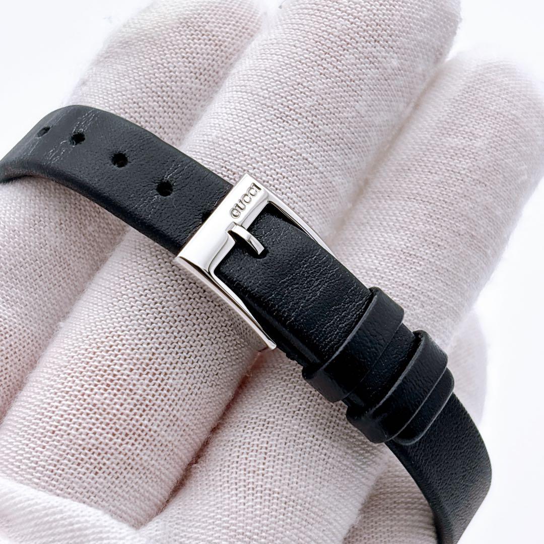 【美品・電池新品・付属品】GUCCI 147.5 カットガラス 純正ベルト腕時計