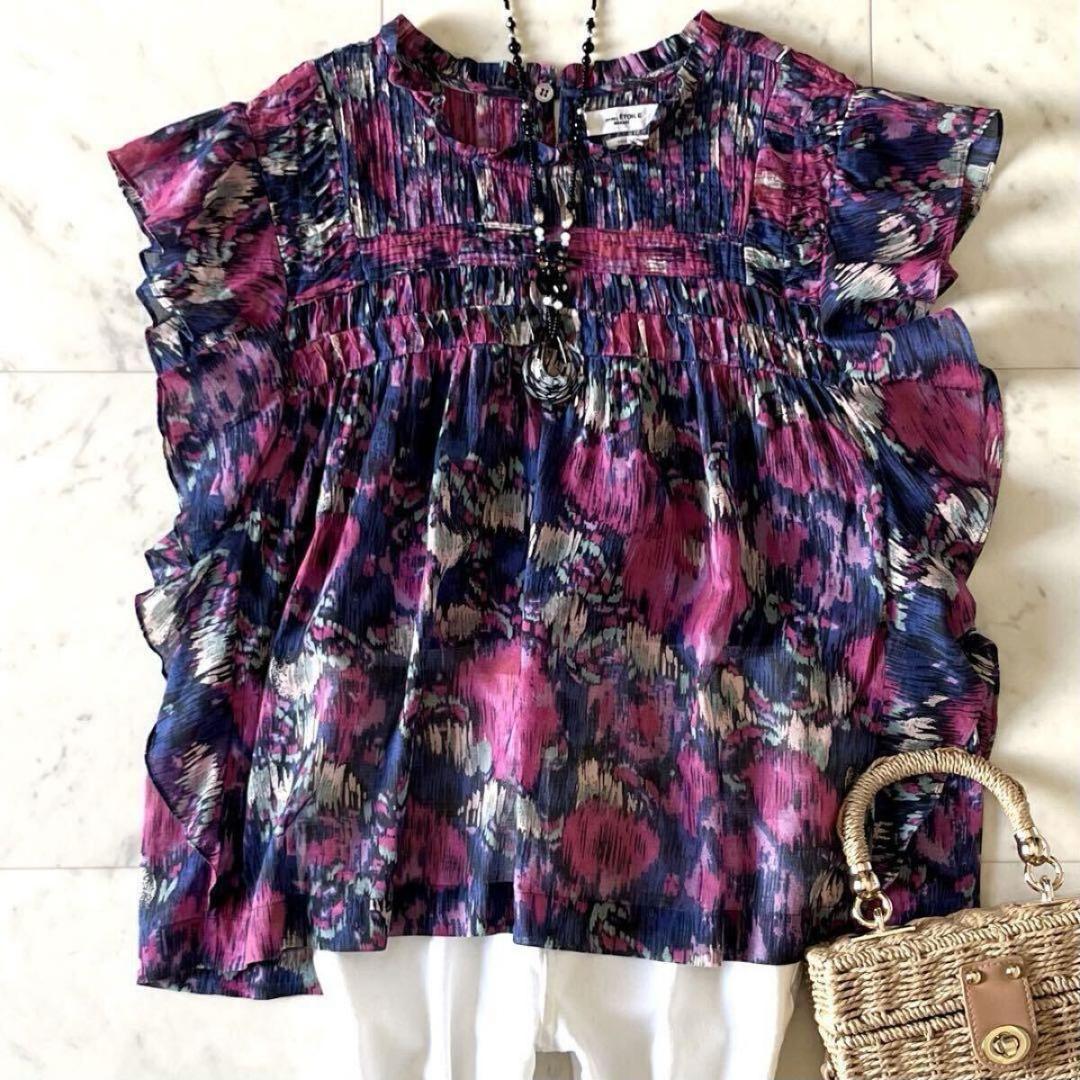 【リピーター様割】美品イザベルマランエトワール インドコットンピンタックブラウス