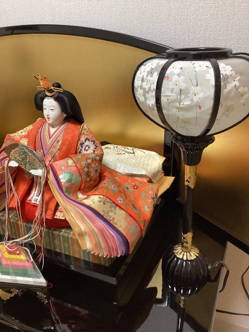 雛人形セット　裂地西陣織 賀美雛　三段飾り②