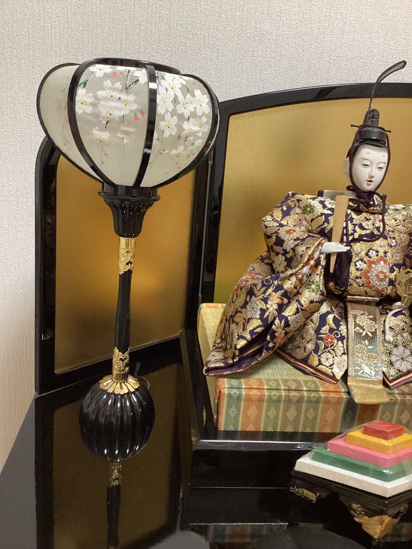 雛人形セット　裂地西陣織 賀美雛　三段飾り②