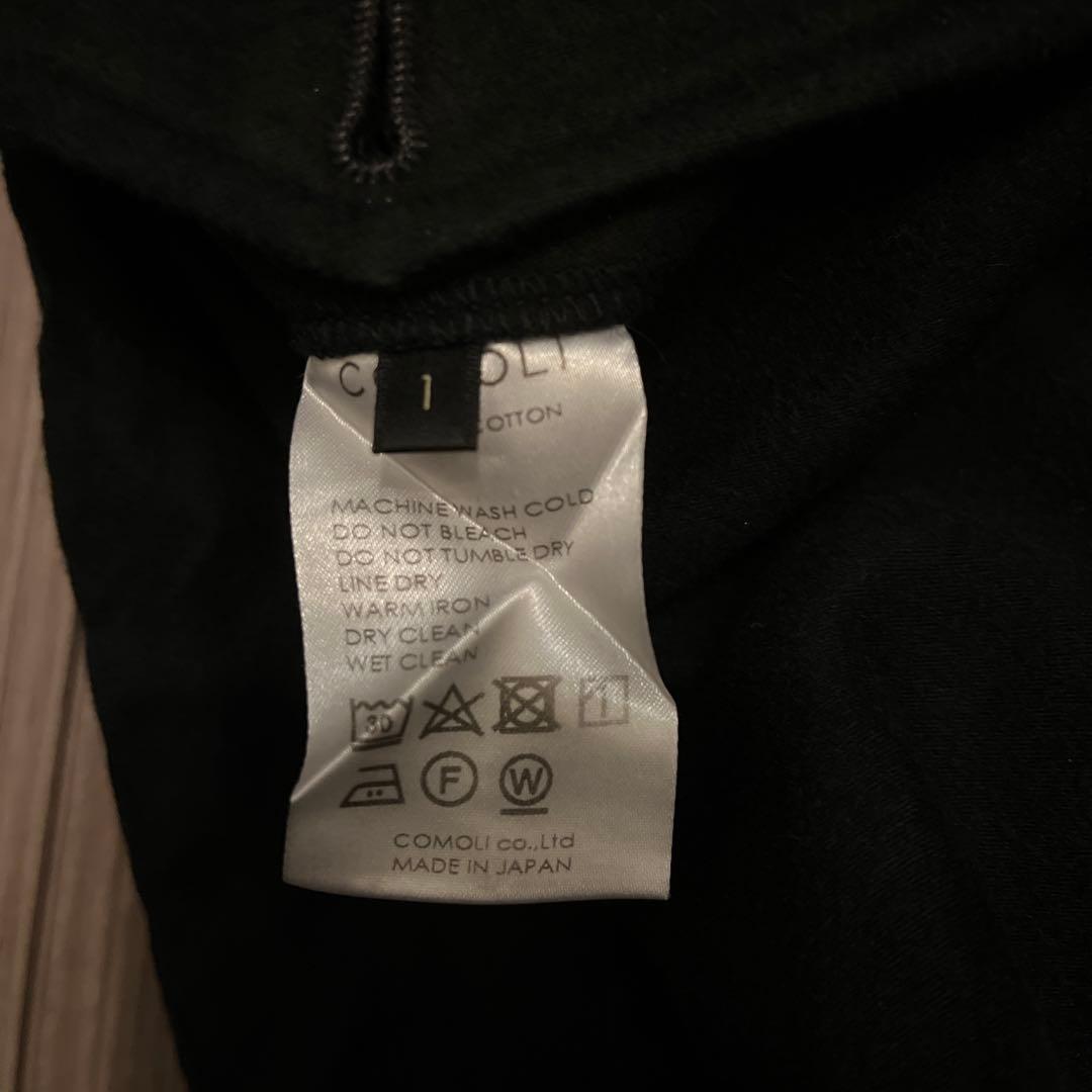 COMOLIモールスキンバックストラップパンツ/黒/サイズ1