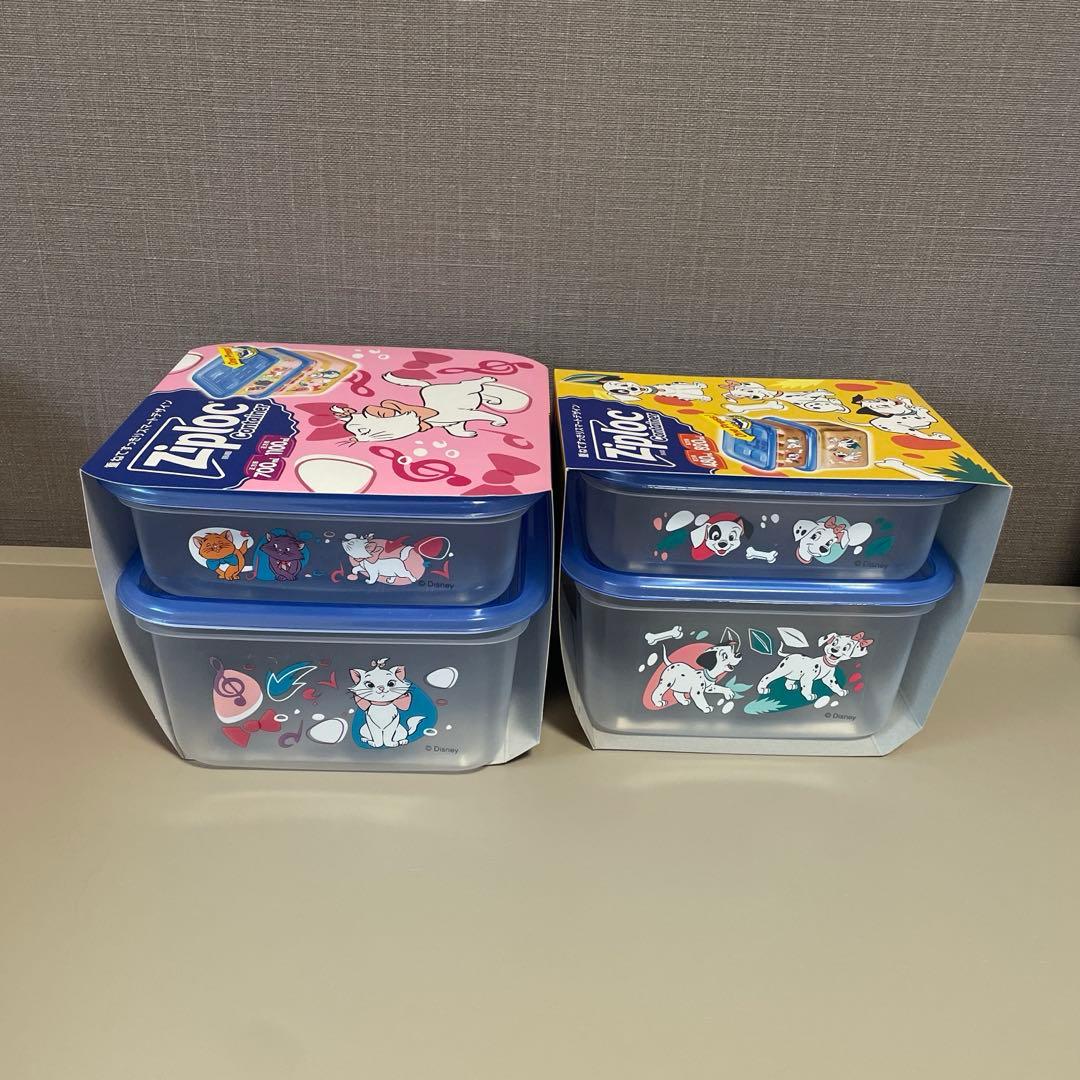 ジップロック　スクリューロック　ディズニーデザイン　8点セット