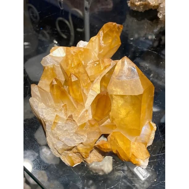 ゴールデンヒーラー クラスター 水晶 癒し 希少 極上 天然石 パワーストーン