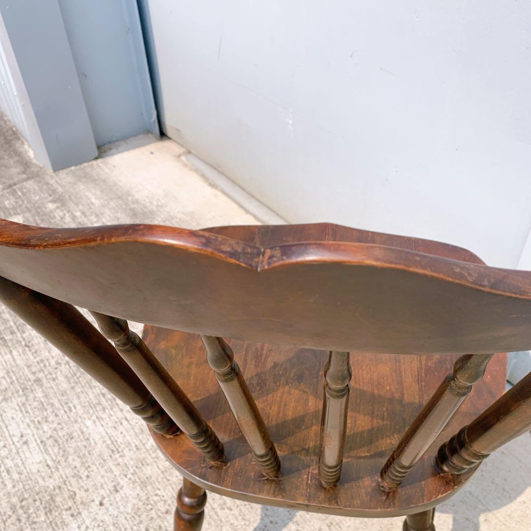 【送料込】北海道民芸 ウィンザーチェア 2脚セット 希少 アンティーク家具