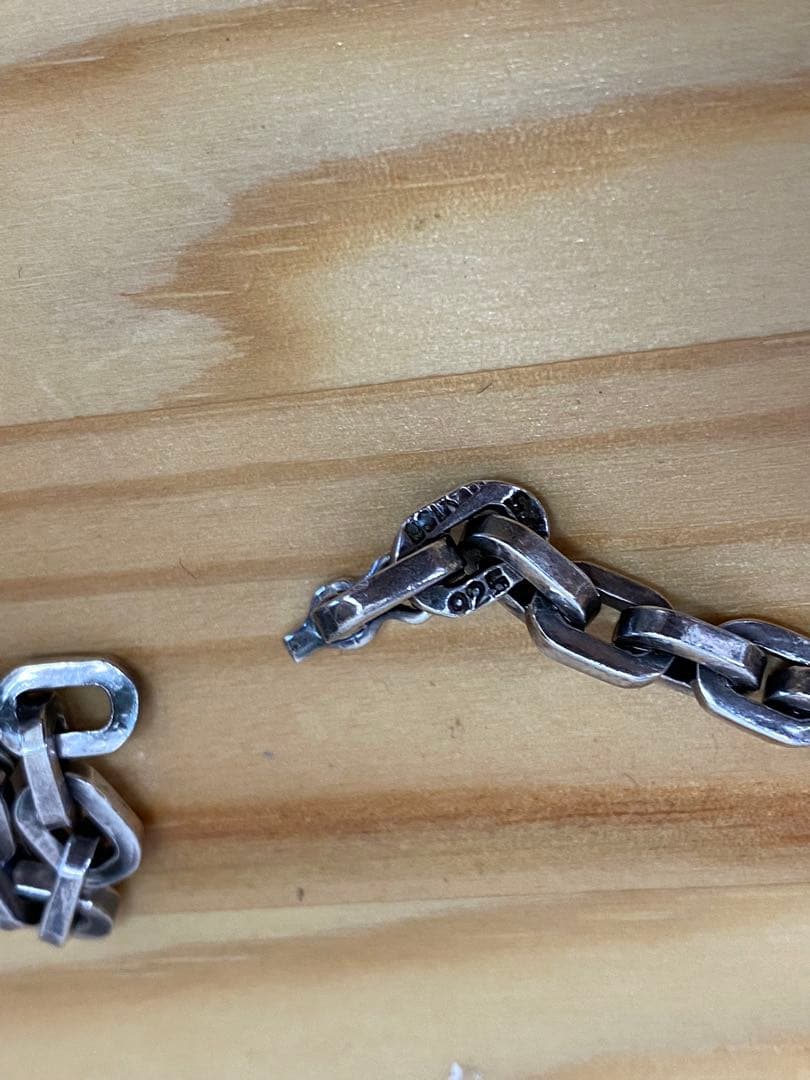 ビンテージシルバー925 ネックレス　ターコイズリング