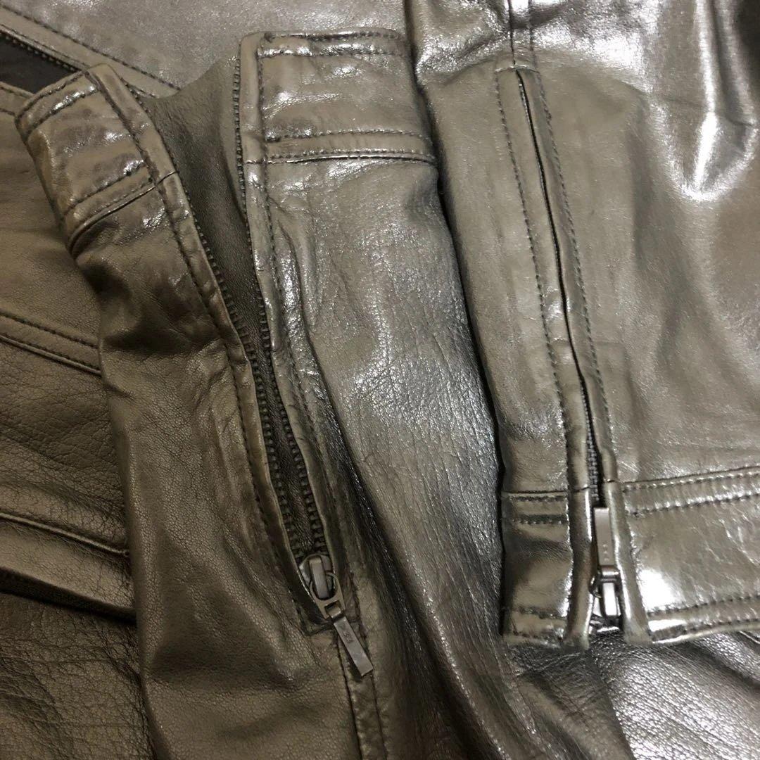 美品　UNTITLED ブラック　レザージャケット サイズ4