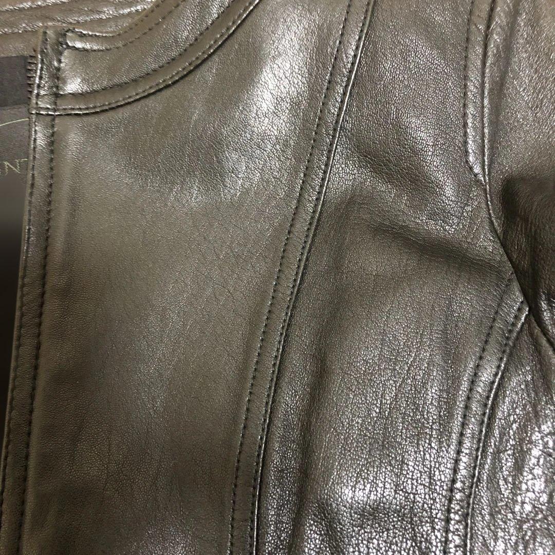 美品　UNTITLED ブラック　レザージャケット サイズ4