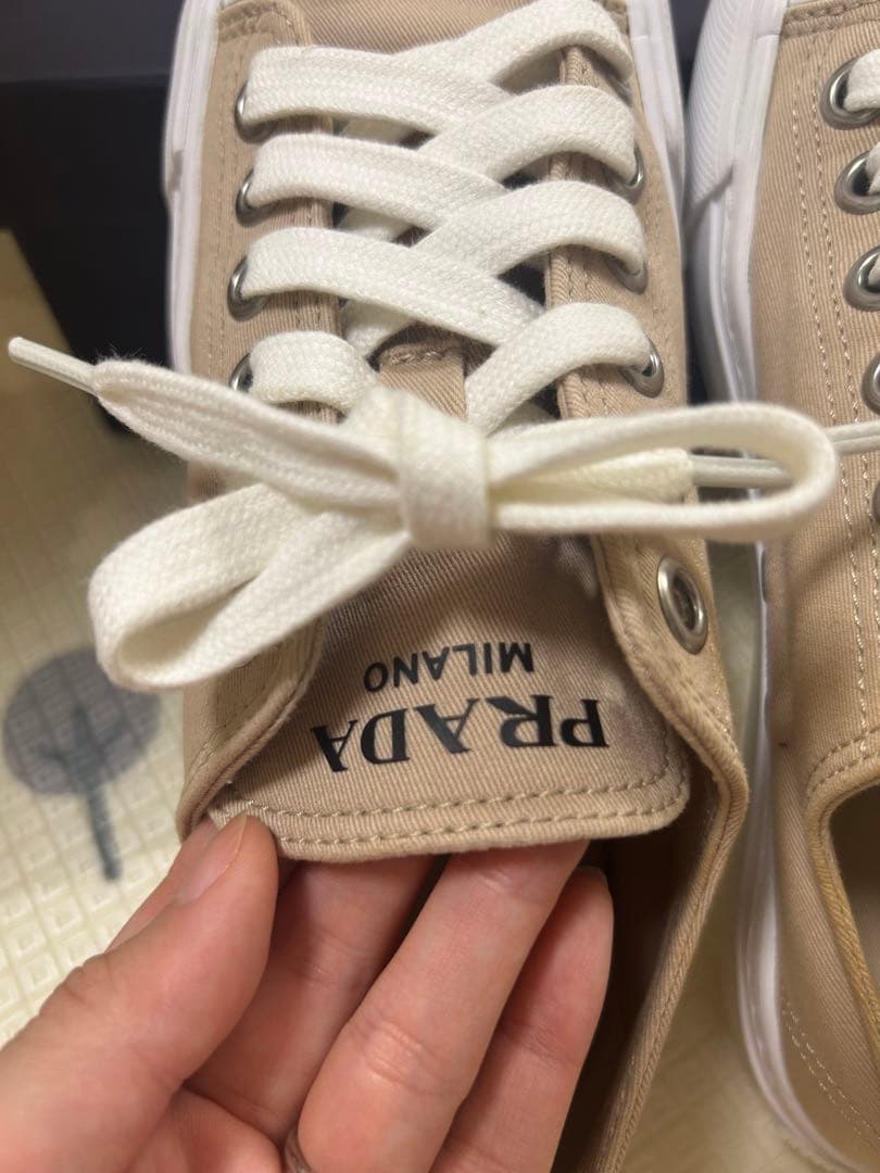 ☘MONOTONE☘イイねフォロー割有 PRADAスニーカー37