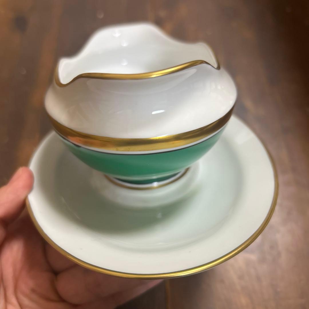 希少　レア　リチャードジノリ　インペログリーン　ソースボード　レードル付き