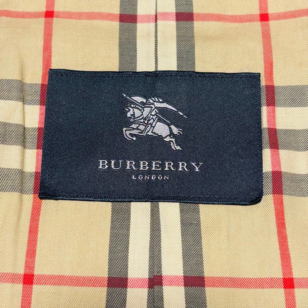 希少 バーバリーロンドン ノバチェック Aライン ミドル ステンカラーコート