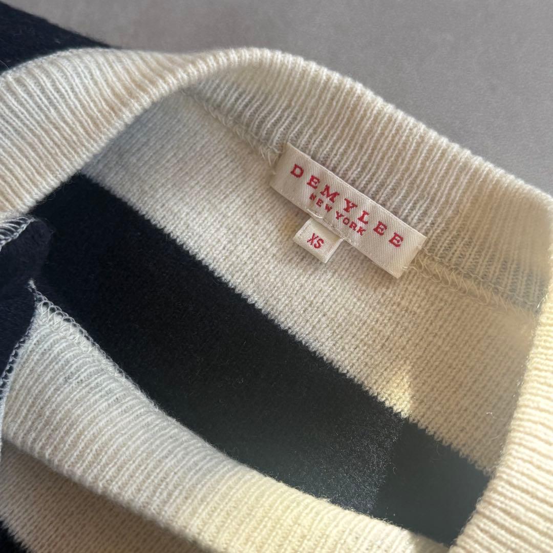 【BOOさま専用】DEMYLEE ウール 太めボーダーニット 白黒