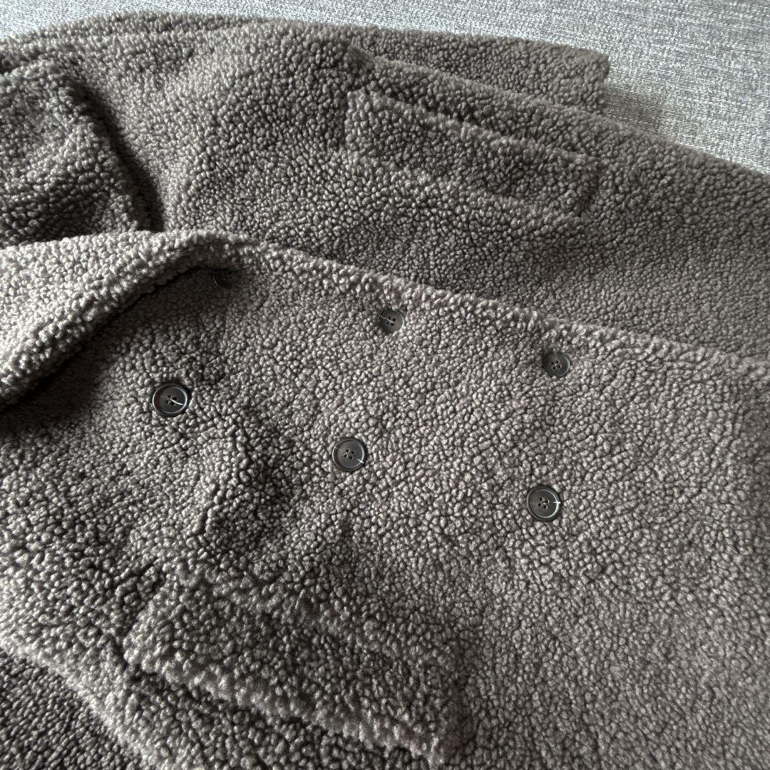 ザラ　エクストラロング　テディベアコート　チャコールグレー　未使用に近い美品