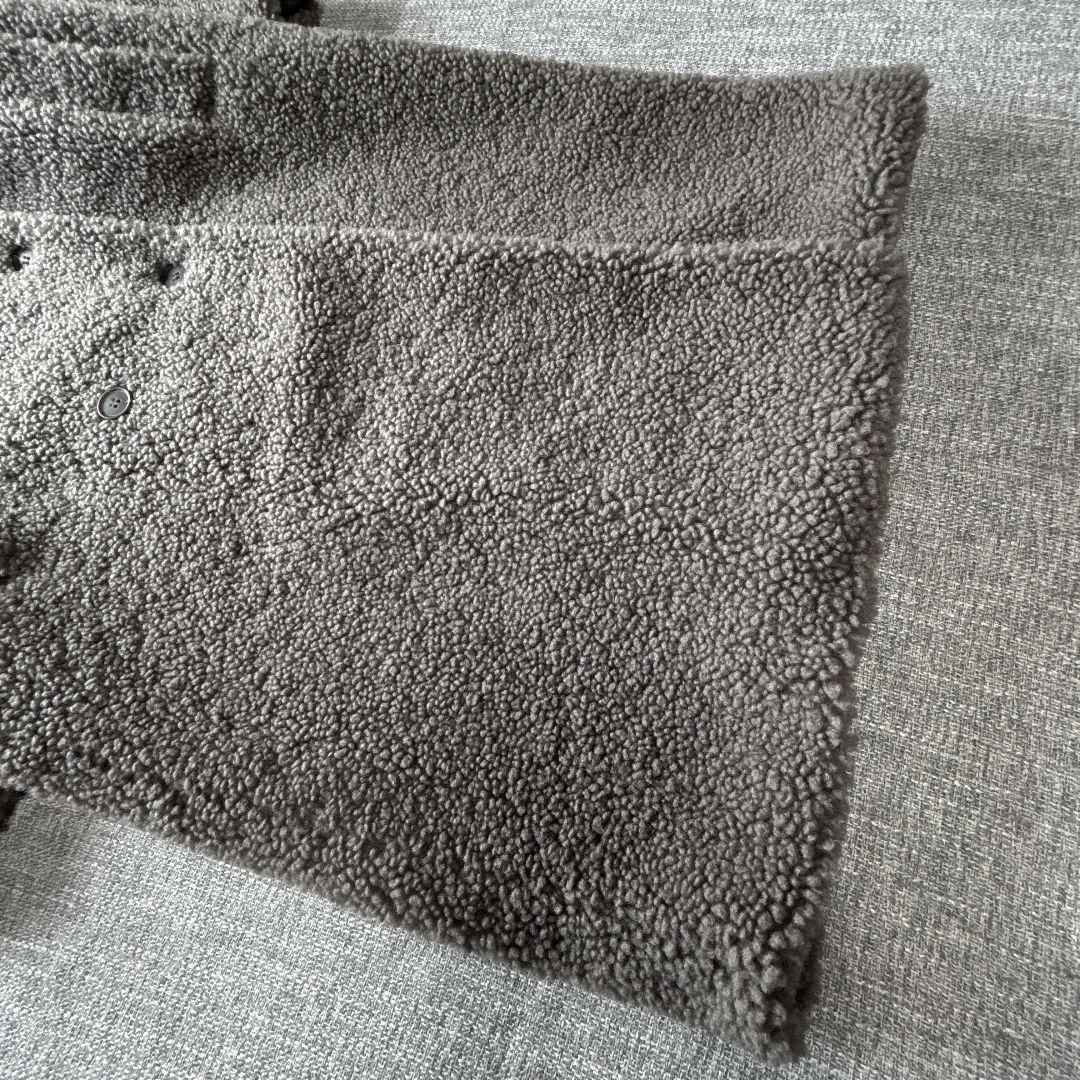 ザラ　エクストラロング　テディベアコート　チャコールグレー　未使用に近い美品