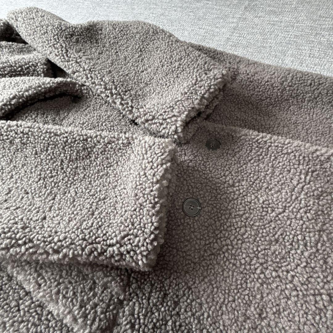 ザラ　エクストラロング　テディベアコート　チャコールグレー　未使用に近い美品