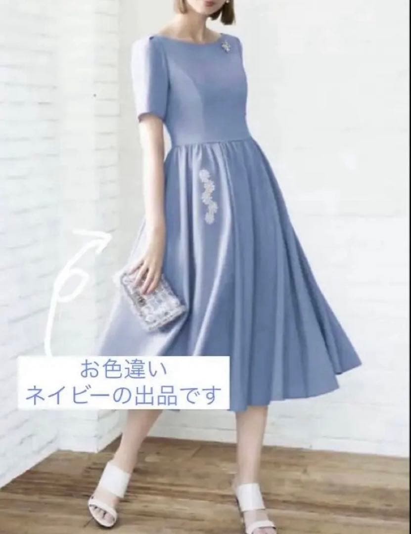 本日限定お値下げ　Rene ルネ マリーゴールド ワンピース38 ネイビー