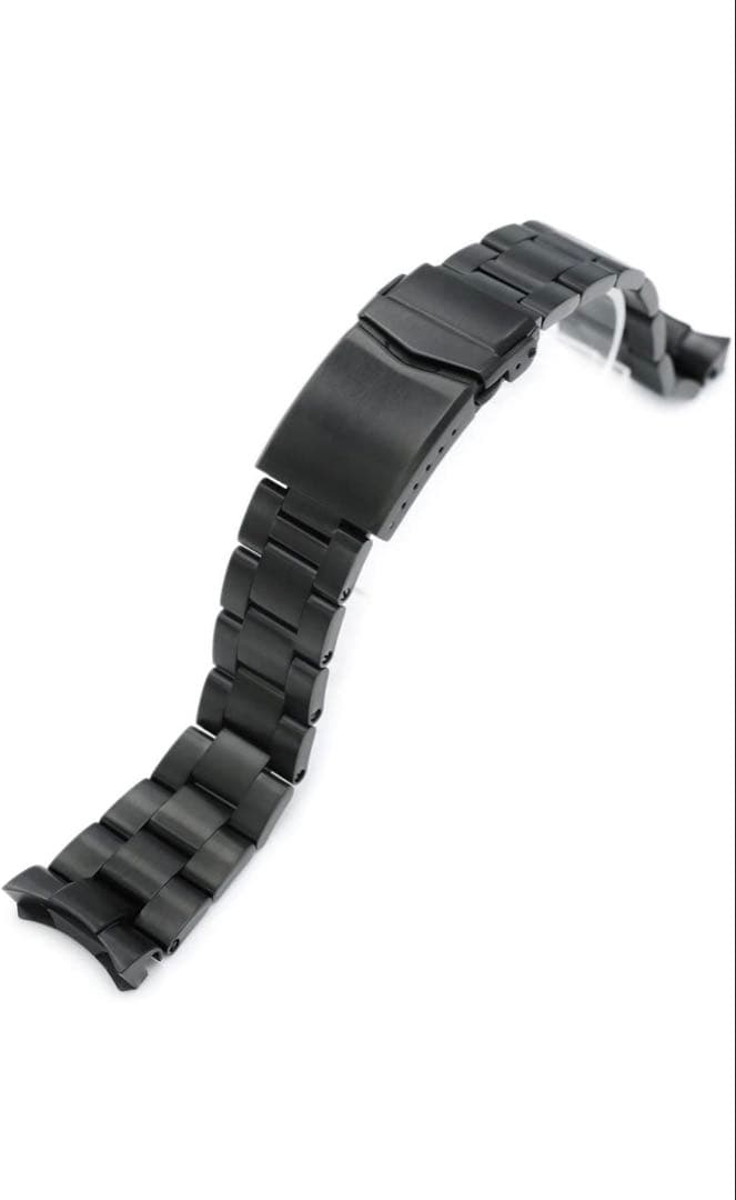 MiLTAT タイコノート　22mm メタルバンドDLC ブラック Vクラスプ