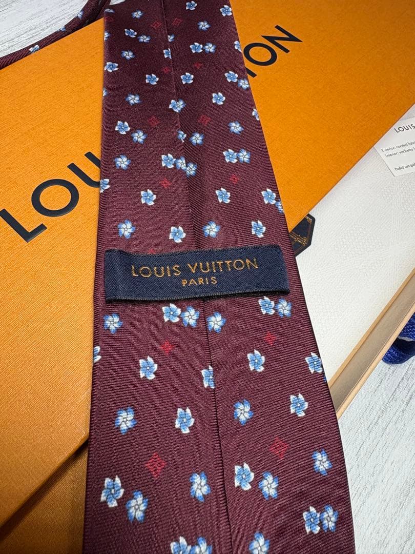 【美品】 LOUIS VUITTON ルイヴィトン ネクタイ モノグラム 8cm