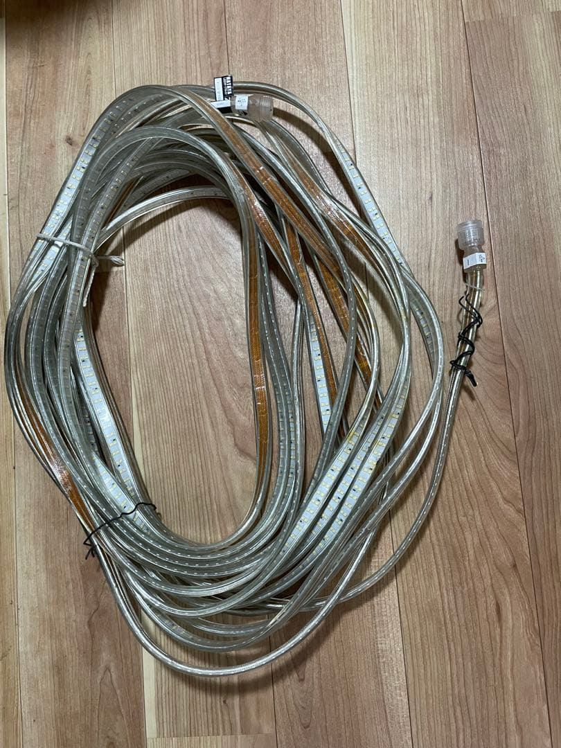 LEDテープライトHATAYA 片面20m➕両面20m➕電源　［中古］