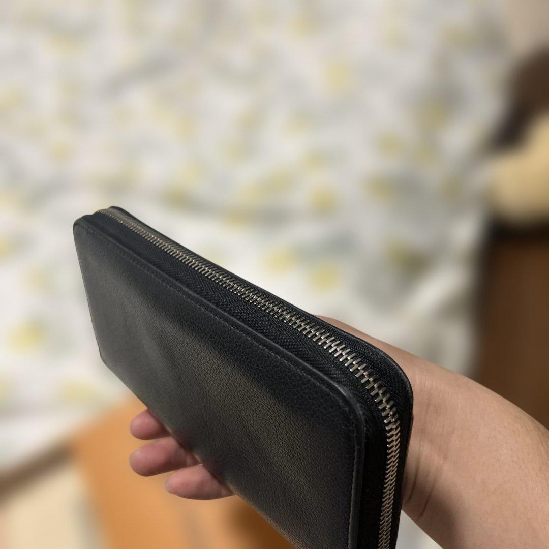 O*H様 LOUIS VUITTON ブラック レザー 長財布　ラウンドファスナ