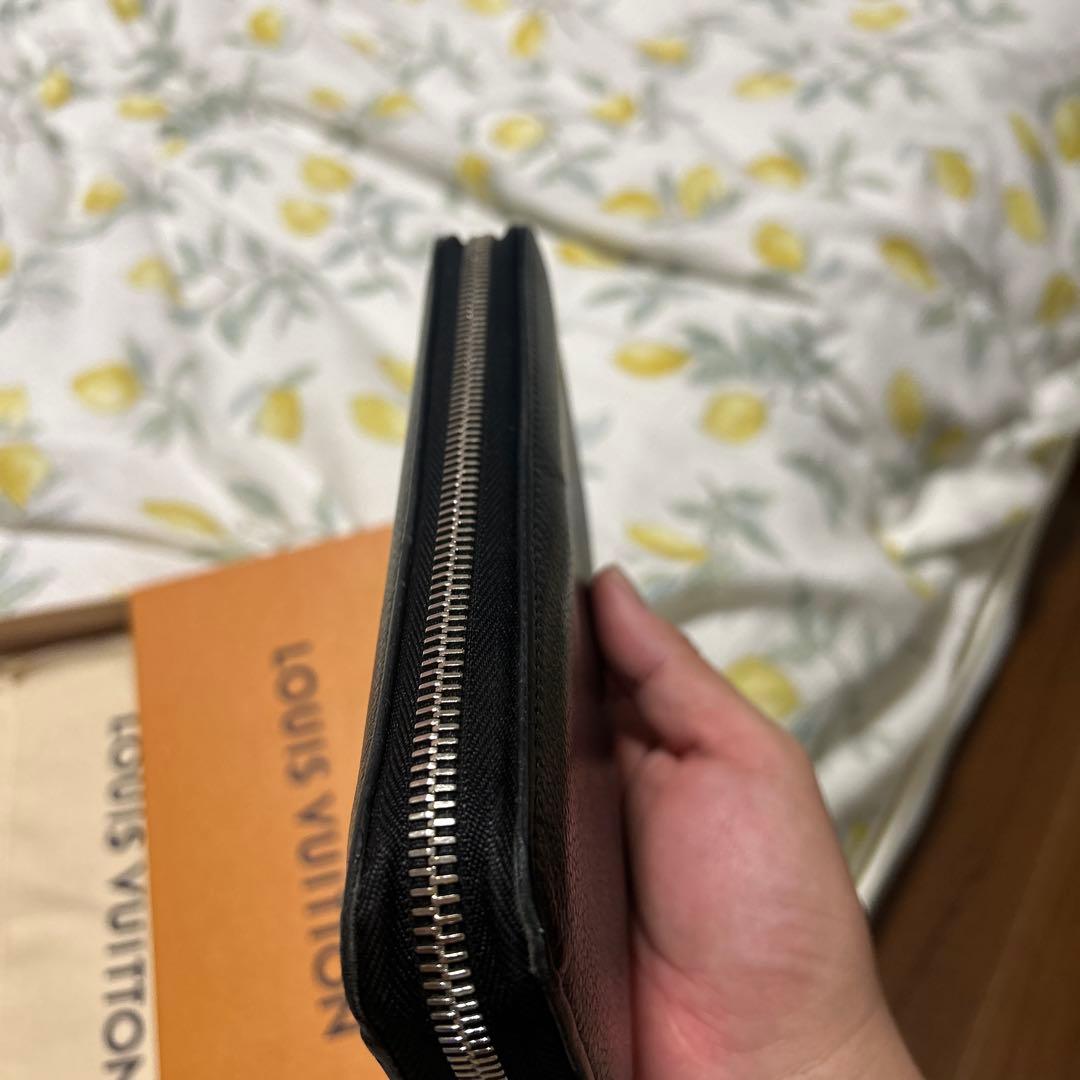 O*H様 LOUIS VUITTON ブラック レザー 長財布　ラウンドファスナ