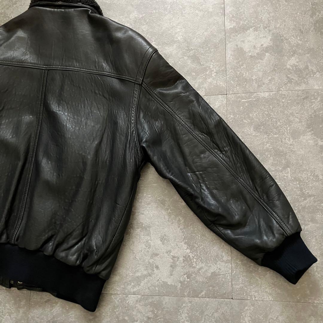 90s vintage G-1 flight leather jacket 羊革