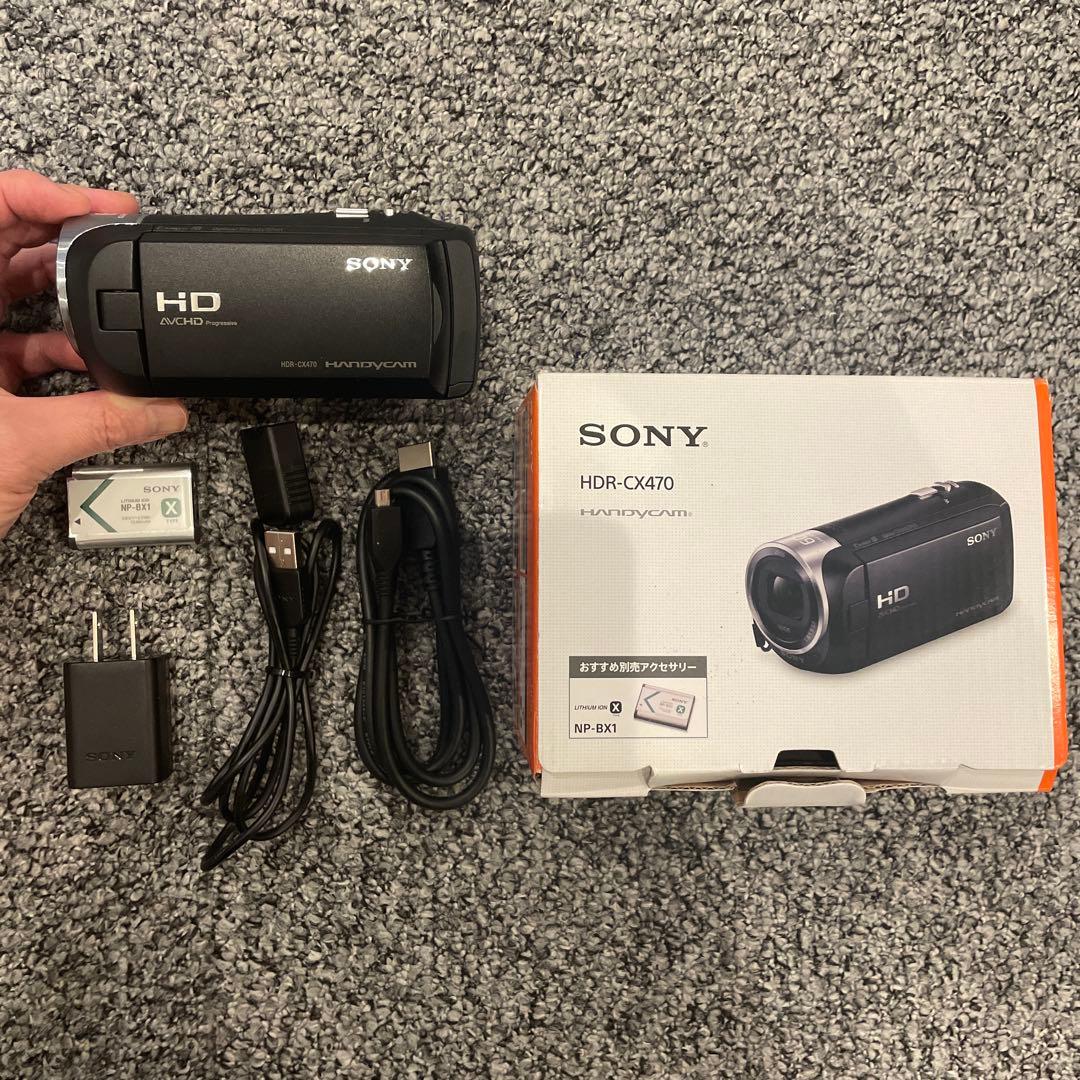 SONY HDR-CX470 ビデオカメラ　別売アクセサリー付