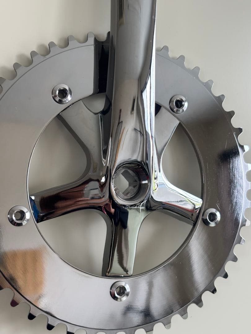 クランクセット クロームメッキ アルミニウム製