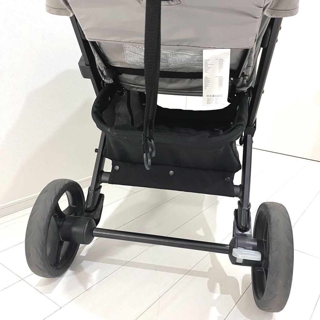 joie エヴァライトデュオ 二人乗りベビーカー グレー レインカバー付属