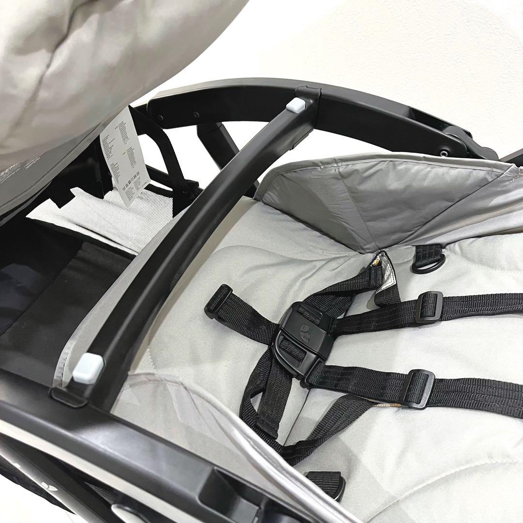 joie エヴァライトデュオ 二人乗りベビーカー グレー レインカバー付属