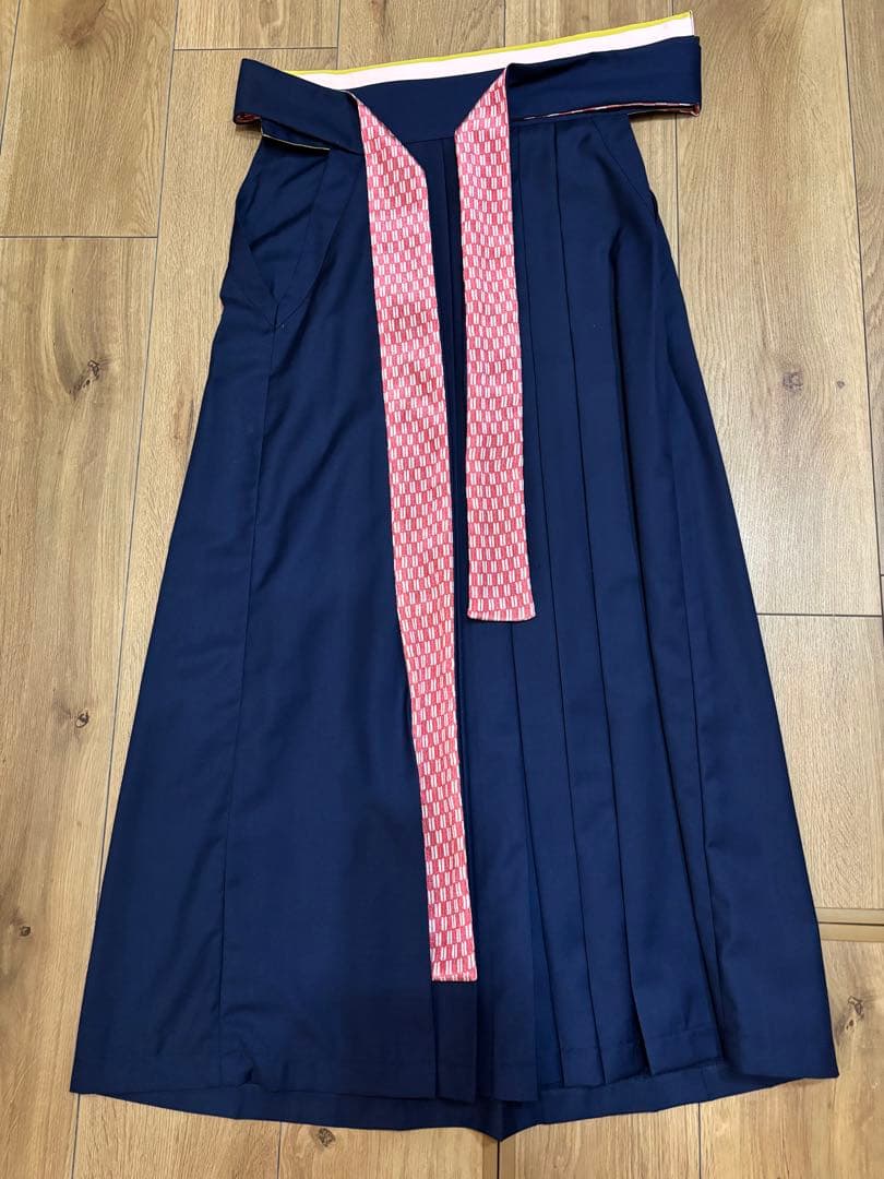 小学生　卒業袴　簡単着付けセット　Mサイズヘアアクセサリー付き