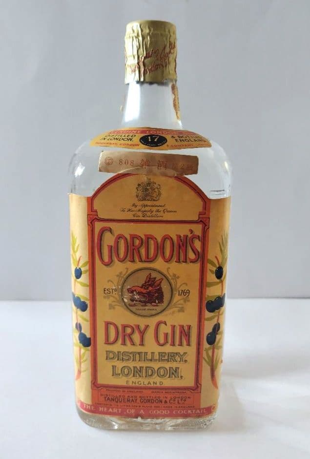【古酒 箱無し】GORDON’S　DRY　GIN　ゴードン　ドライジン